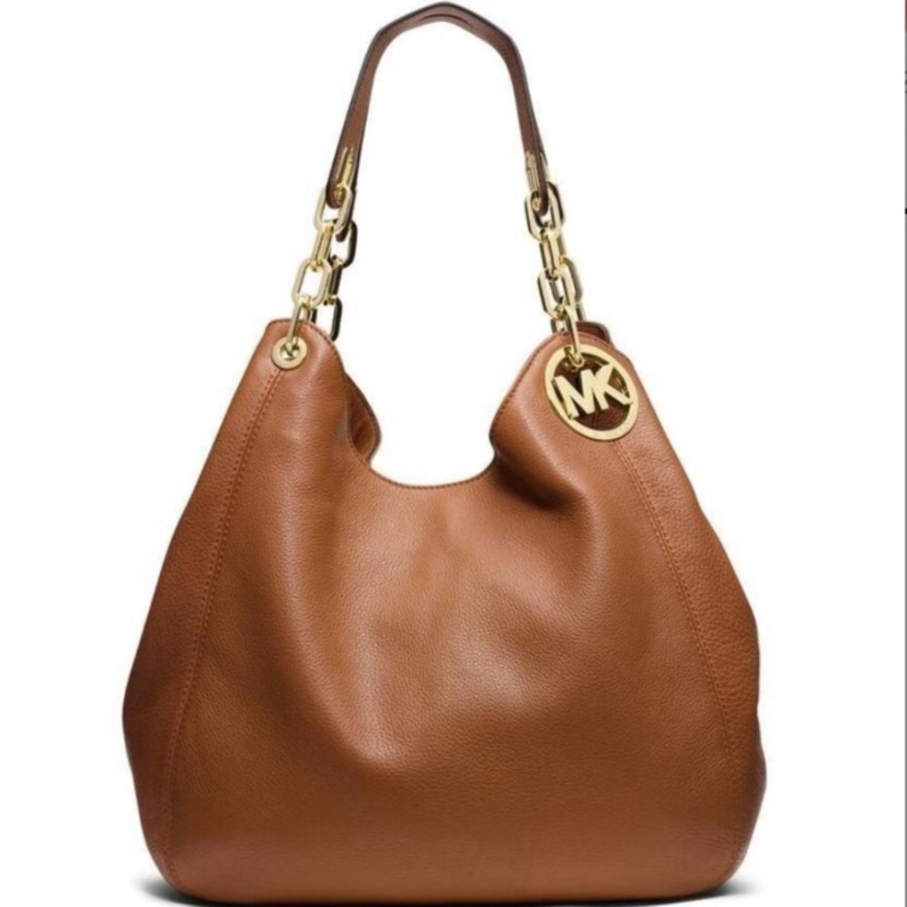 Michael Kors Large Fulton Shoulder Bag in Brown